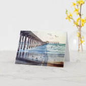 DE OCEAAN PIJLER VAN HET STRAND KAART (Gele Bloem)