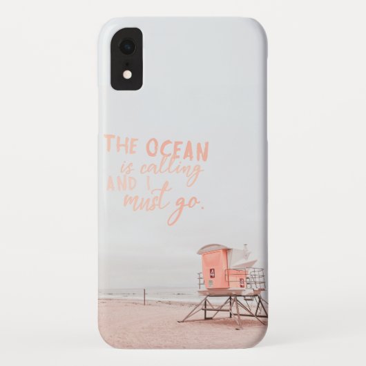 De oceaan roept Case-Mate iPhone case (Achterkant)