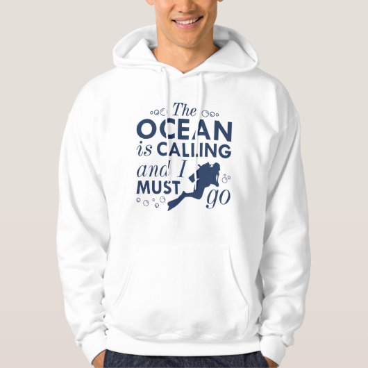 De oceaan roept hoodie (Voorkant)