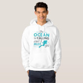 De oceaan roept hoodie (Voorkant volledig)