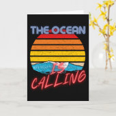 De oceaan roept kaart (Gele Bloem)