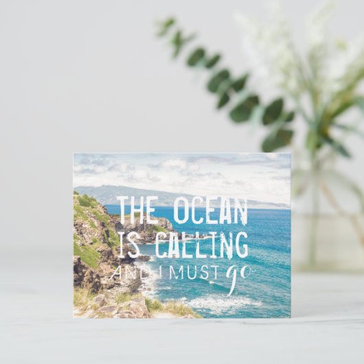 De oceaan roept - Maui Coast | Briefkaart (Staand voorkant)