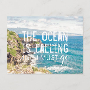 De oceaan roept - Maui Coast   Briefkaart