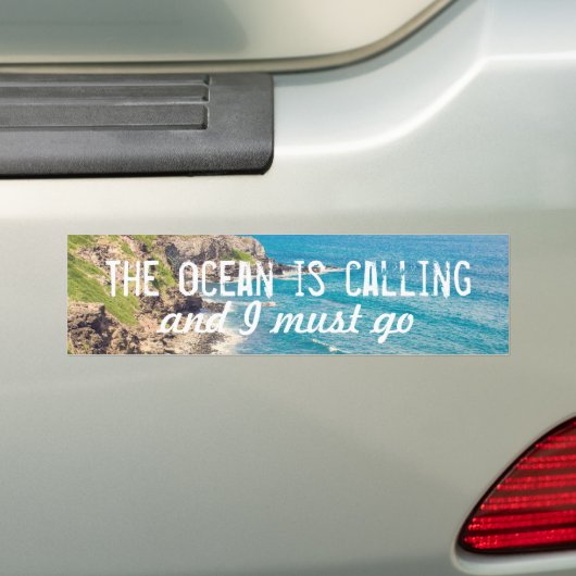 De oceaan roept - Maui Coast | Bumpersticker (Op auto)