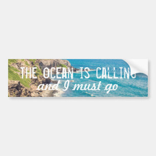 De oceaan roept - Maui Coast Bumpersticker