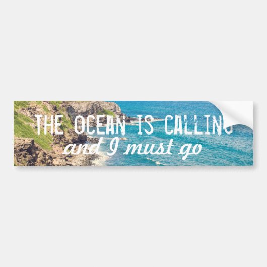 De oceaan roept - Maui Coast | Bumpersticker (Voorkant)