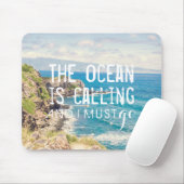 De oceaan roept op tot de kust van Maui | Mousepad Muismat (Met muis)