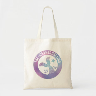 De Oceaan Roept Staart Van Zeemeermin Sterrenstels Tote Bag