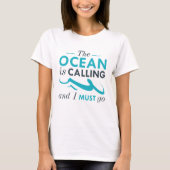 De oceaan roept t-shirt (Voorkant)