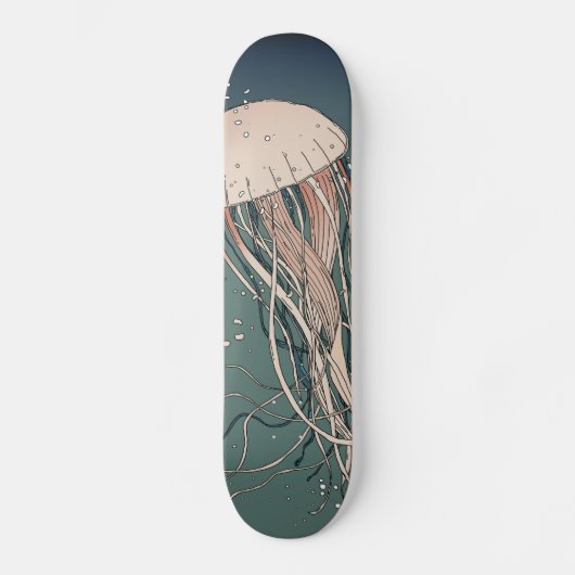 De oceaan roert het hart persoonlijk skateboard (Voorkant)