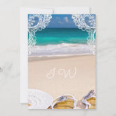 De oceaan Uitnodiging van het Vrijgezellenfeest (Achterkant)