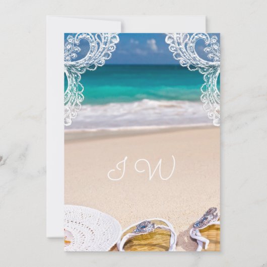 De oceaan Uitnodiging van het Vrijgezellenfeest (Achterkant)