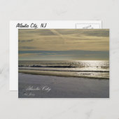 De oceaan van Atlantic City Briefkaart (Voorkant / Achterkant)