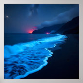 De oceaan van het licht: bioluminescente dromen poster (Voorkant)