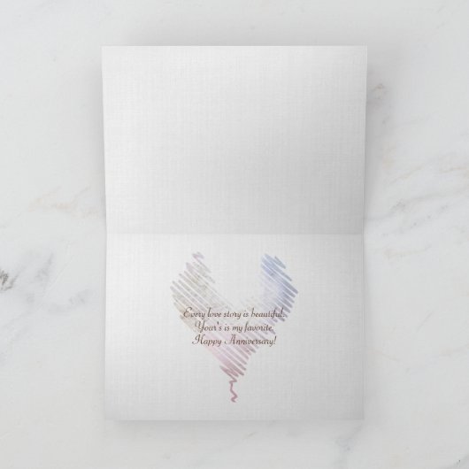 De oceaan verjaardag van de Harten van het Strand Kaart (Binnen)