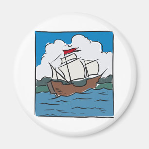 De OceaanReis van Mayflower Magneet
