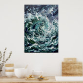 De Oceaanstem van de Spirit Muurkunst Poster (Keuken)