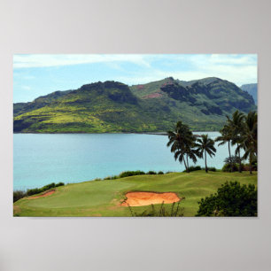 De Ocean Course in Hokuala, Lihue, Kauai, Hawaii Poster