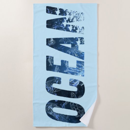 De Ocean Treasures Yoga Mat Strandlaken (Voorkant)