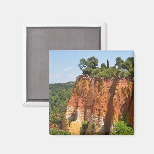 De ochre in Roussillon in Frankrijk Magneet (Voorkant / Achterkant)