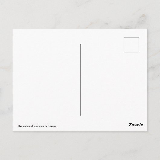 De ochre van Luberon in Frankrijk Briefkaart (Achterkant)