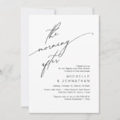 De ochtend erna, bruiloft brunch viering kaart (Voorkant)