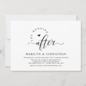 De ochtend erna, bruiloft brunch viering kaart (Voorkant)