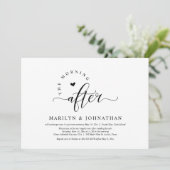 De ochtend erna, bruiloft brunch viering kaart (Staand voorkant)