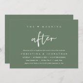 De ochtend erna, De gelukkige afloop Brunch Kaart (Voorkant / Achterkant)