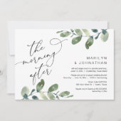 De ochtend erna, Elopement Brunch, groen Kaart (Voorkant)