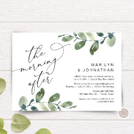 De ochtend erna, Elopement Brunch, Groene planten Kaart
