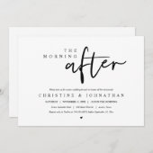 De ochtend erna, feest na de bruiloft kaart (Voorkant / Achterkant)