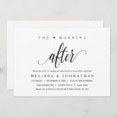 De ochtend erna, gelukkig voor altijd na brunch kaart (Voorkant / Achterkant)