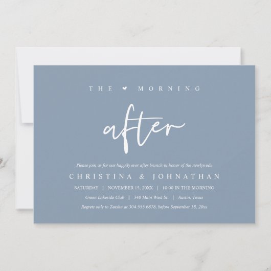 De Ochtend Erna, Happily Ever After Brunch Kaart (Voorkant)