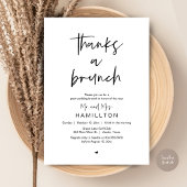 De ochtend erna, na-huwelijksbrunch kaart