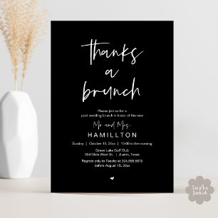 De ochtend erna, nasleep bruiloft brunch kaart