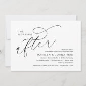 De ochtend erna, nasleepfeest brunchviering kaart (Voorkant)