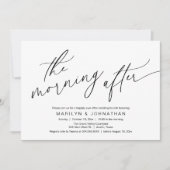 De ochtend erna, nog gelukkig na de brunch kaart (Voorkant)