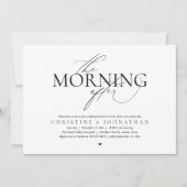 De Ochtend Erna, Post Bruiloft Brunch Echtscheidin Kaart (Voorkant)