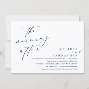 De ochtend erna, Post bruiloft brunch Kaart