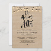 De ochtend erna, Post bruiloft brunch Kaart (Voorkant)