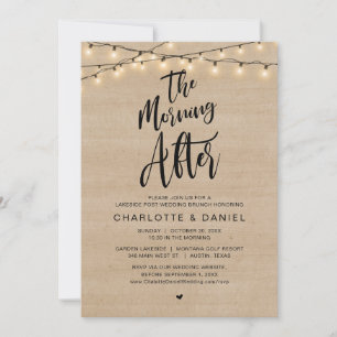 De ochtend erna, Post bruiloft brunch Kaart