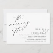 De ochtend erna, Post bruiloft brunch Kaart (Voorkant)