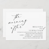 De ochtend erna, Post bruiloft brunch Kaart (Voorkant / Achterkant)