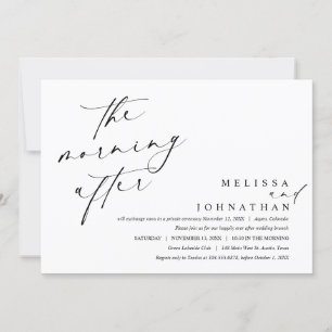 De ochtend erna, Post bruiloft brunch Kaart