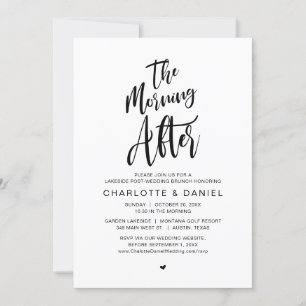 De ochtend erna, Post bruiloft brunch Kaart