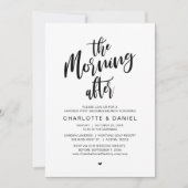 De ochtend erna, Post bruiloft brunch Kaart (Voorkant)