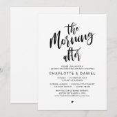 De ochtend erna, Post bruiloft brunch Kaart (Voorkant / Achterkant)