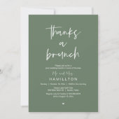 De ochtend erna, Post bruiloft brunch Kaart (Voorkant)