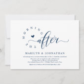 De ochtend erna, post bruiloft brunch party kaart (Voorkant)